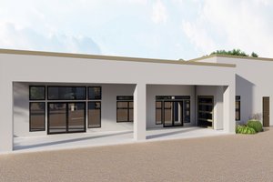 Exterior - Rear Elevation for Contemporary House Plan #53-744 - 4 bed, 4.5 bath