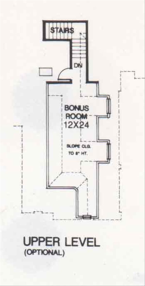 Colonial Floor Plan - Upper Floor Plan #310-850