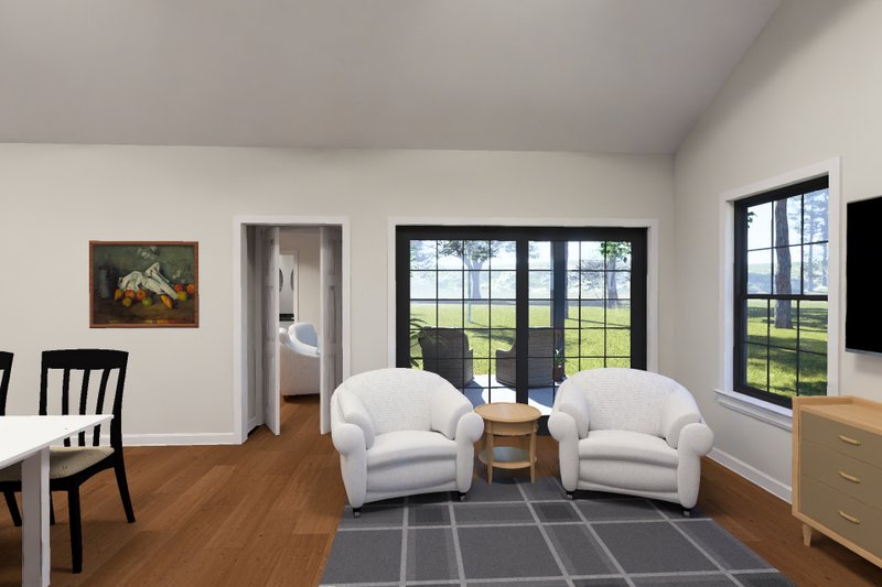 House Blueprint - Interior - Family Room 1 for Cottage House Plan #513-2451 - 4 bed, 2.5 bath