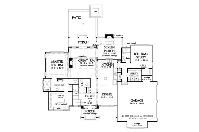 Home Plan - Floor Plan - Main Floor for Traditional House Plan #929-1101 - 5 bed, 4.5 bath