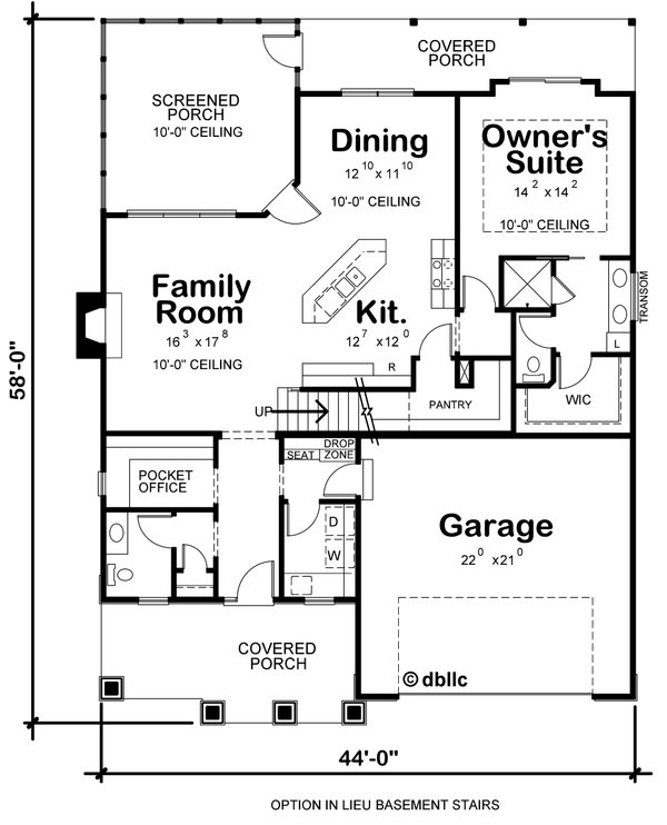 Home Plan - Cottage Floor Plan - Other Floor Plan #20-2523