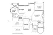 European Style House Plan - 4 Beds 4.5 Baths 4123 Sq/Ft Plan #5-418 