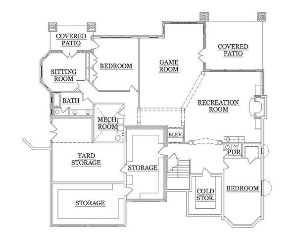 European Floor Plan - Lower Floor Plan #5-418