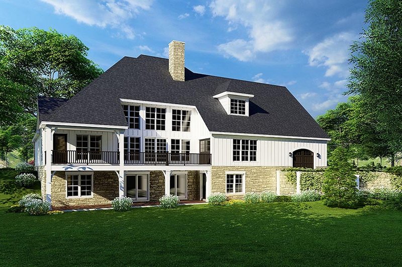 Home Plan - Exterior - Rear Elevation for Craftsman House Plan #923-233 - 5 bed, 5.5 bath