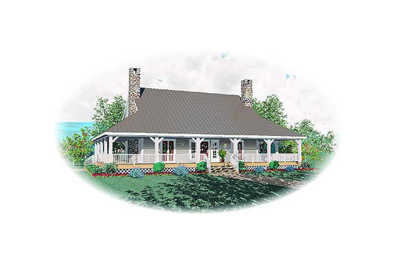 Country Style House Plan - 3 Beds 2.5 Baths 2386 Sq/Ft Plan #81-732