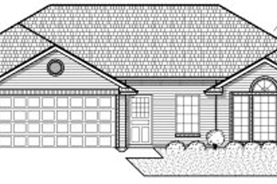 Exterior - Front Elevation for Traditional House Plan #65-209 - 3 bed, 2 bath