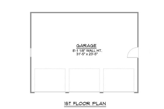Floor Plan - Main Floor for Country House Plan #1064-53, 0 bath