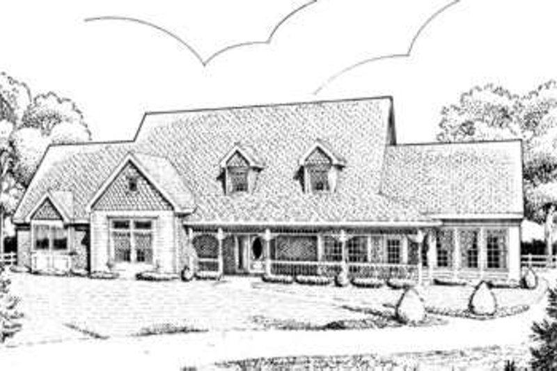 Dream House Plan - Victorian Exterior - Front Elevation Plan #410-266