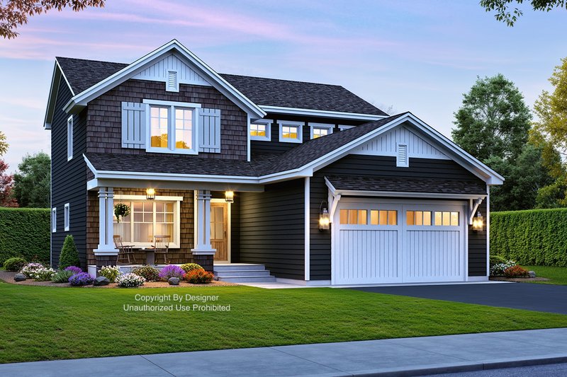 Dream House Plan - Bungalow Exterior - Front Elevation Plan #51-1375