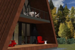 Exterior - Outdoor Living for Modern House Plan #933-16 - 3 bed, 2 bath