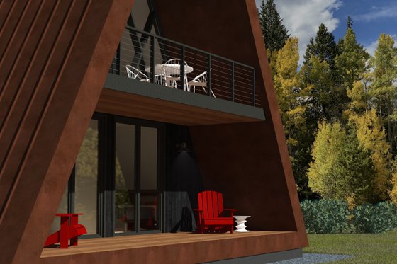 Exterior - Outdoor Living for Modern House Plan #933-16 - 3 bed, 2 bath