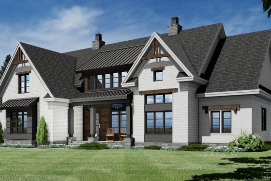 Exterior - Front Elevation 4 for Farmhouse House Plan #51-1222 - 4 bed, 3.5 bath