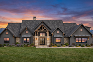Architectural House Design - Exterior - Front Elevation for Country House Plan #1096-212 - 4 bed, 5 bath