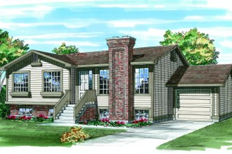 Traditional Style House Plan - 3 Beds 1 Baths 1040 Sq/Ft Plan #47-227