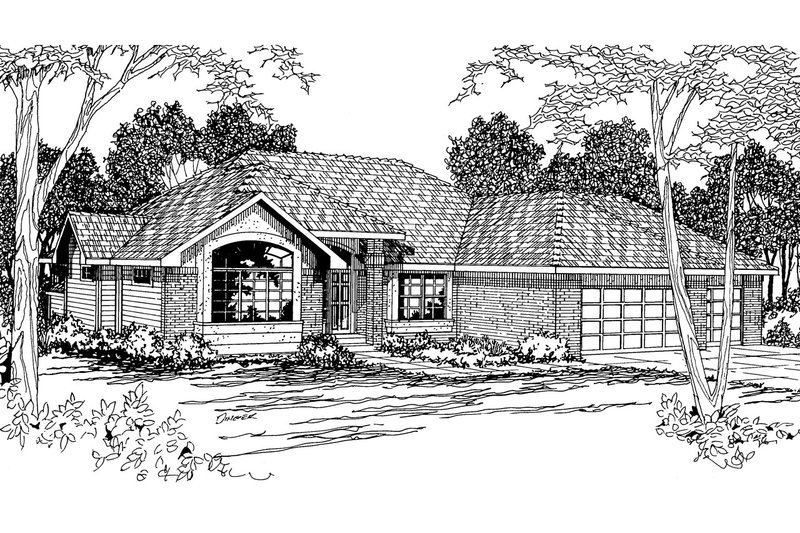 House Blueprint - Modern Exterior - Front Elevation Plan #124-278