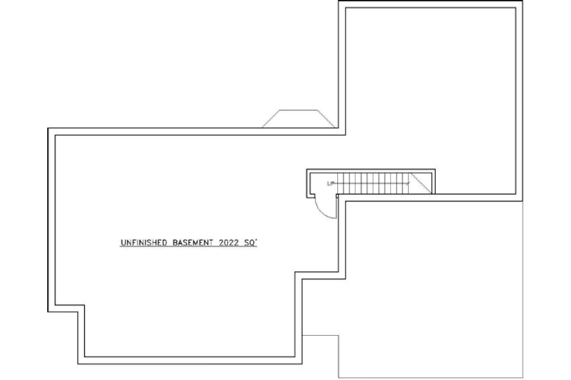 Dream House Plan - Floor Plan - Lower Floor for Colonial House Plan #117-161 - 3 bed, 2 bath