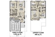 Farmhouse Style House Plan - 4 Beds 3.5 Baths 1978 Sq/Ft Plan #51-1321 