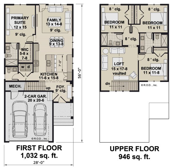 Farmhouse Floor Plan - Main Floor Plan #51-1321