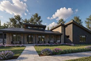 Home Plan - Exterior - Front Elevation for Modern House Plan #1069-45 - 3 bed, 2.5 bath