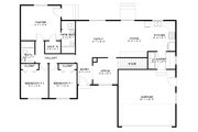 Ranch Style House Plan - 3 Beds 2 Baths 1439 Sq/Ft Plan #1060-260 