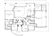 Adobe / Southwestern Style House Plan - 4 Beds 3 Baths 2693 Sq/Ft Plan #24-264 