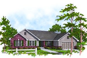 Traditional Exterior - Front Elevation Plan #70-194