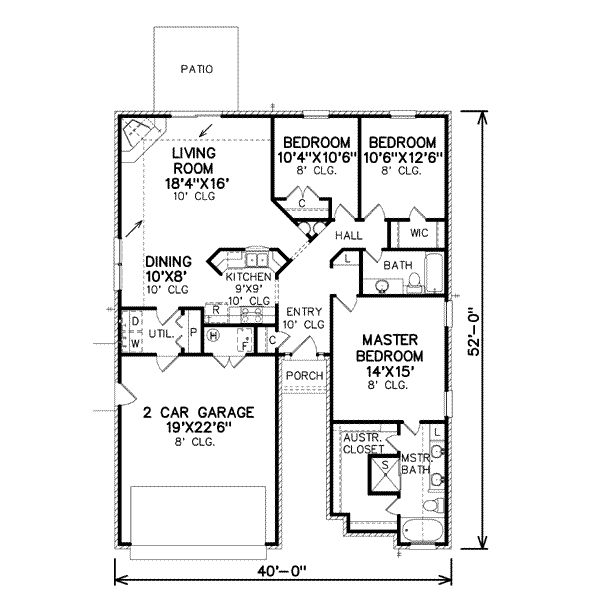 Traditional Floor Plan - Main Floor Plan #65-363