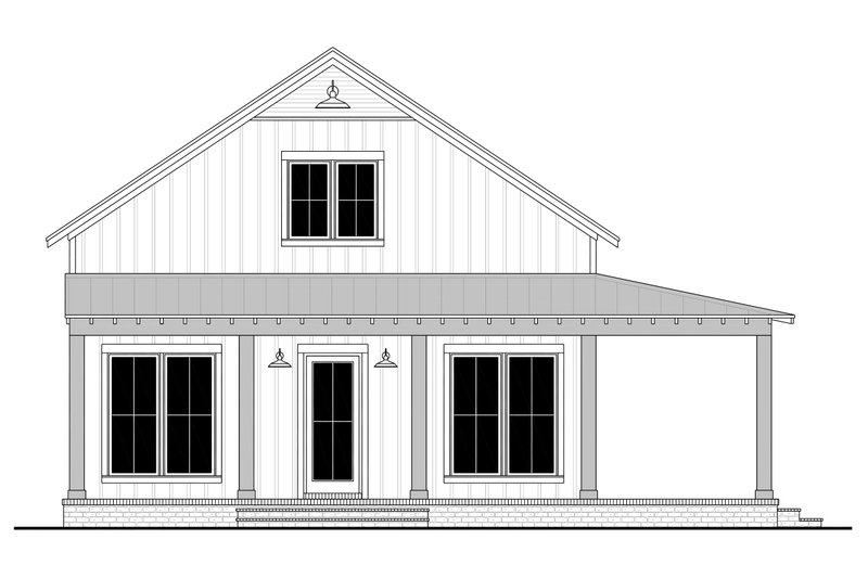 Home Plan - Exterior - Front Elevation 6 for Barndominium House Plan #430-347 - 2 bed, 2 bath