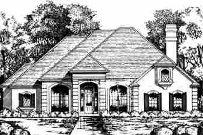 House Design - European Exterior - Front Elevation Plan #40-177