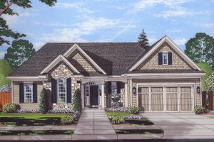 Ranch Exterior - Front Elevation Plan #46-872