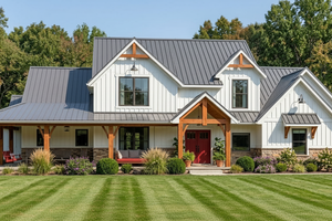Architectural House Design - Exterior - Front Elevation for Farmhouse House Plan #1064-101 - 3 bed, 2.5 bath