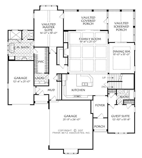 Craftsman Floor Plan - Main Floor Plan #927-991