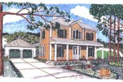 Colonial Style House Plan - 3 Beds 2 Baths 2148 Sq/Ft Plan #76-108 
