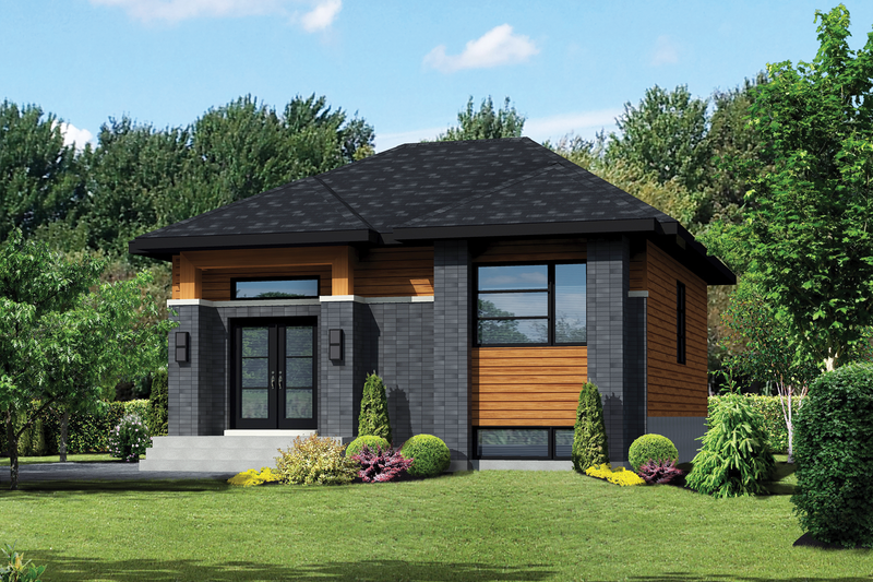House Plan Design - Contemporary Exterior - Front Elevation Plan #25-4287