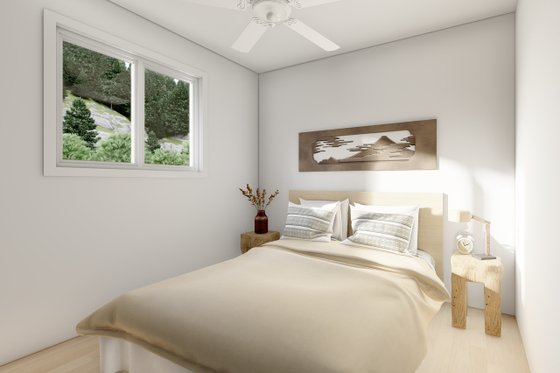 Interior - Bedroom for Craftsman House Plan #126-221 - 3 bed, 2 bath