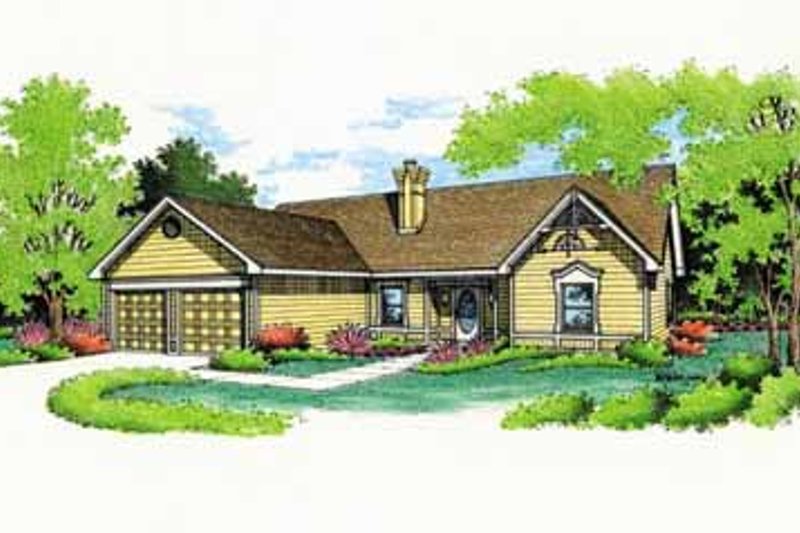 Home Plan - Traditional Exterior - Front Elevation Plan #45-112