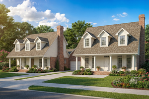 Country Exterior - Front Elevation Plan #17-2023