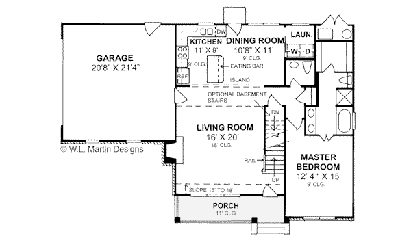 Home Plan - Traditional Floor Plan - Main Floor Plan #20-353