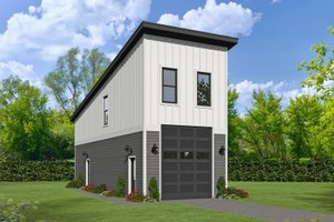 Contemporary Exterior - Front Elevation Plan #932-520