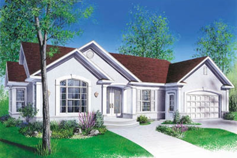 Home Plan - Traditional Exterior - Front Elevation Plan #23-132