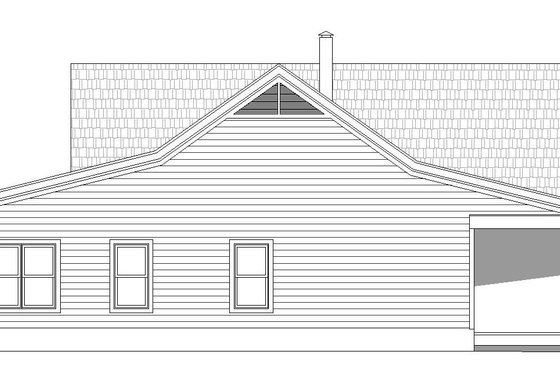 Exterior - Other Elevation for Country House Plan #932-60 - 2 bed, 2 bath