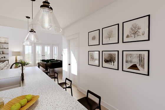 Interior - Kitchen 2 for Barndominium House Plan #48-1131 - 3 bed, 3.5 bath