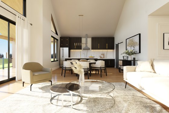 Interior - Kitchen 1 for Barndominium House Plan #1064-311 - 2 bed, 2 bath