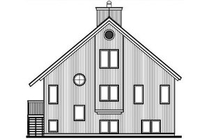 Exterior - Rear Elevation for Modern House Plan #23-2023 - 3 bed, 2 bath