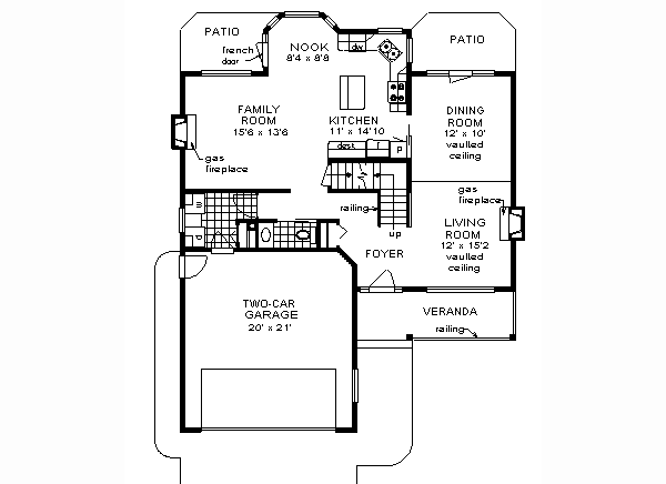 Dream House Plan - Traditional Floor Plan - Main Floor Plan #18-269