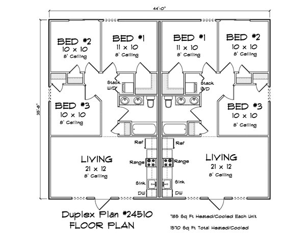 Architectural House Design - Cottage Floor Plan - Main Floor Plan #513-2303
