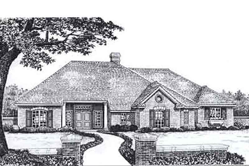 Traditional Style House Plan - 3 Beds 2.5 Baths 2113 Sq/Ft Plan #310-930