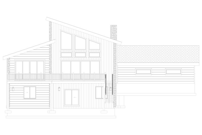 Dream House Plan - Exterior - Rear Elevation 3 for Modern House Plan #1060-365 - 3 bed, 2.5 bath