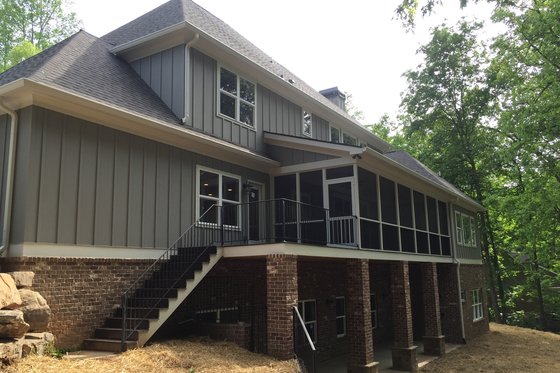 Exterior - Rear Elevation 1 for Craftsman House Plan #437-64 - 4 bed, 4 bath