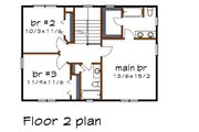 Modern Style House Plan - 3 Beds 2.5 Baths 1571 Sq/Ft Plan #79-298 